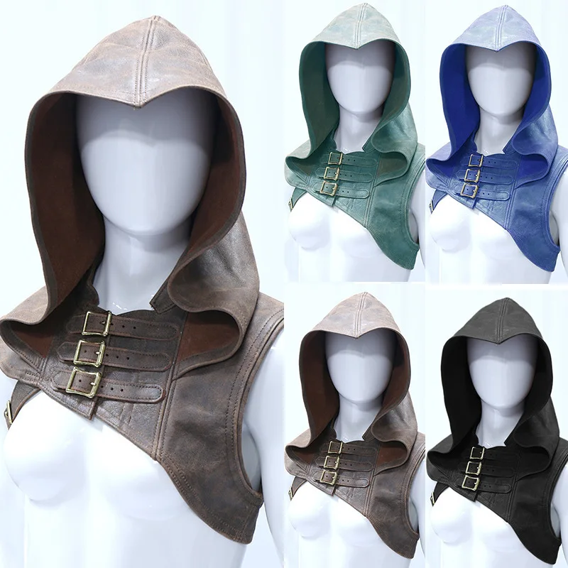 Medieval Men'S Accessories - 中世の男性用衣料アクセサリー戦士貴族暗殺者騎士ケープ女性ルネッサンスコスプレヘルメットコスプレ