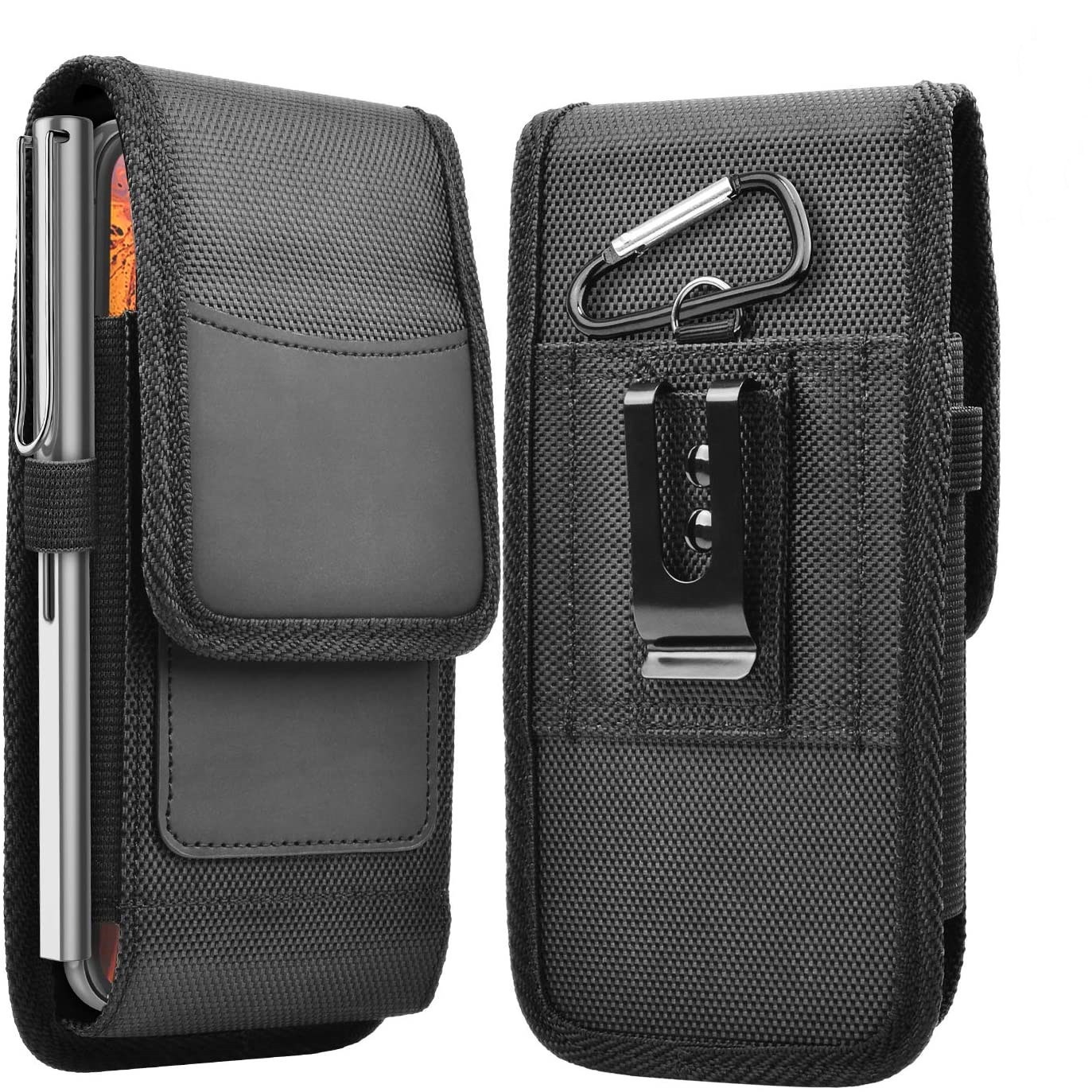 Men Accessories For Travel - 男性電話ホルスター携帯電話ループホルスターベルトクリップウエストバッグランニング旅行キャンプ電話ポーチオックスフォード布財布カードホルダー