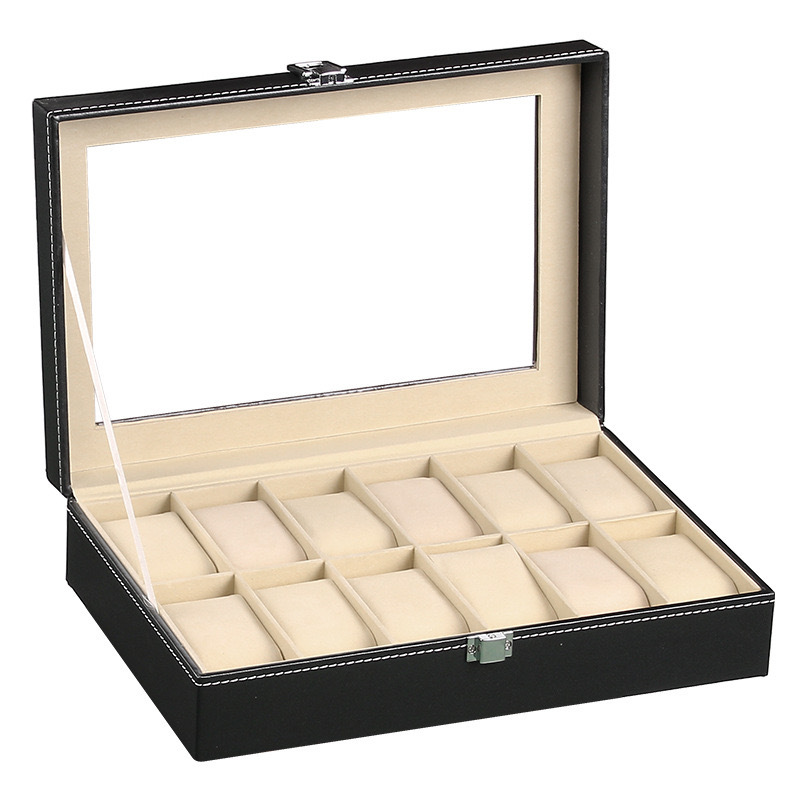 Men Accessories Organiser - メンズ腕時計ディスプレイケース PUレザー製腕時計オーガナイザーボックス 腕時計トラベルオーガナイザートレイ 腕時計コレクション収納ホルダー レディース