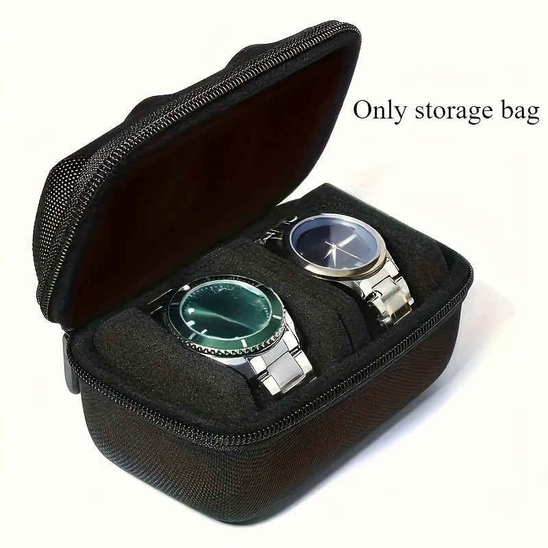Men Accessories Organiser - ハードシェル 2 スロット ウォッチ トラベル ケース