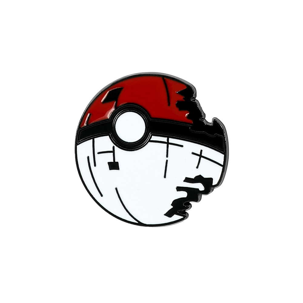 Lapel Pin Enamel - 1個入り 創造性あふれる冒険アニメブローチ 個性的なポケモンボール ​ ​ エナメルピンメタルバッジジュエリー衣類バックパックアクセサリーギフト