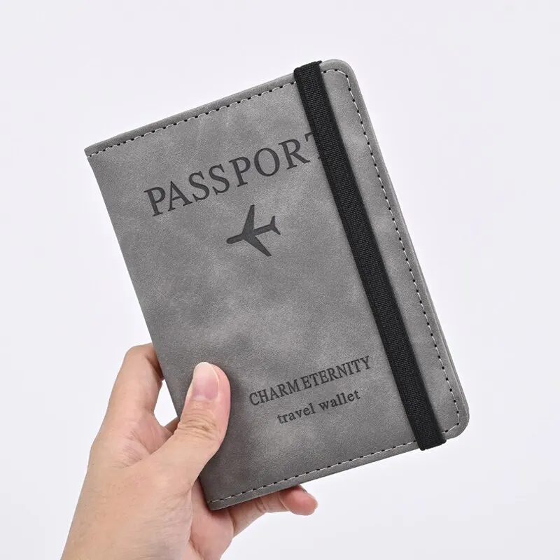 Men'S Accessories Holder - 男性用PUレザーハンドキャリー財布、パスポート財布、名刺入れ、男性用トラベルアクセサリー