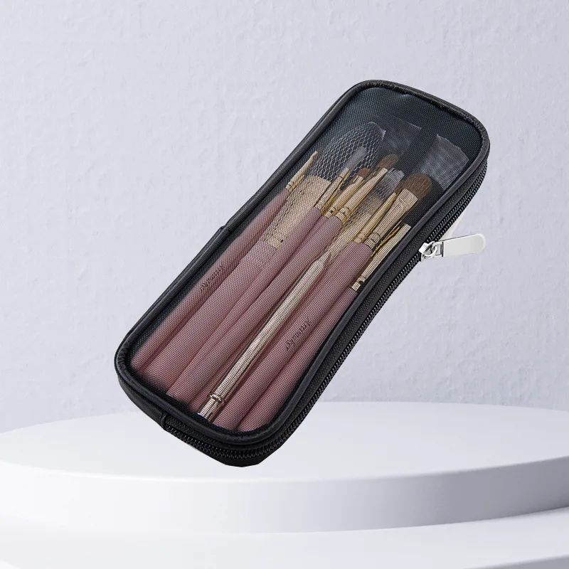 Men Accessories For Travel - 化粧ブラシトラベルケース化粧品トイレタリーバッグオーガナイザー男性女性美容ツールメッシュ Dopp キットポーチ洗浄収納アクセサリー