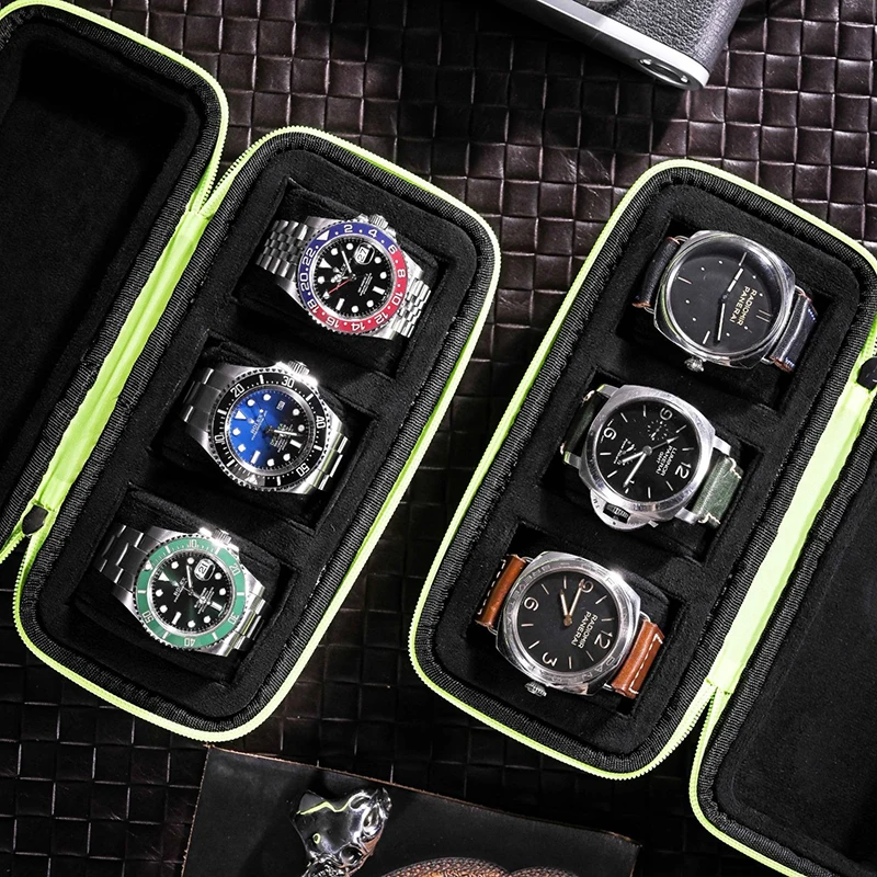 観光用の豪華な時計ケース3スロット,男性用の時計ケースを収納 - Men Accessories Organiser のレビューと価格