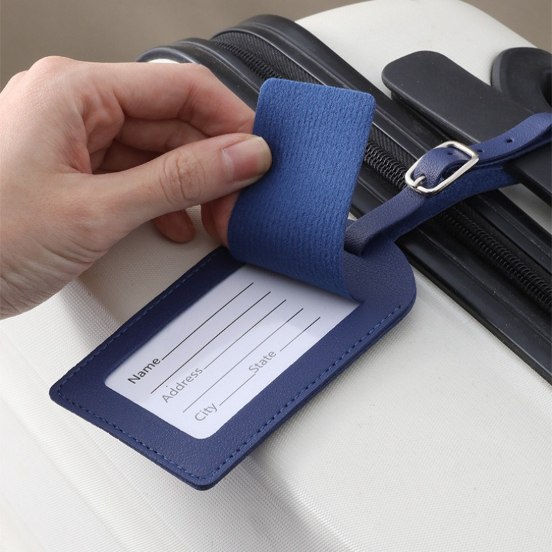 女性男性用荷物タグ PUレザー旅行用品スーツケースIDアドレ - Men'S Accessories Holder のレビューと価格
