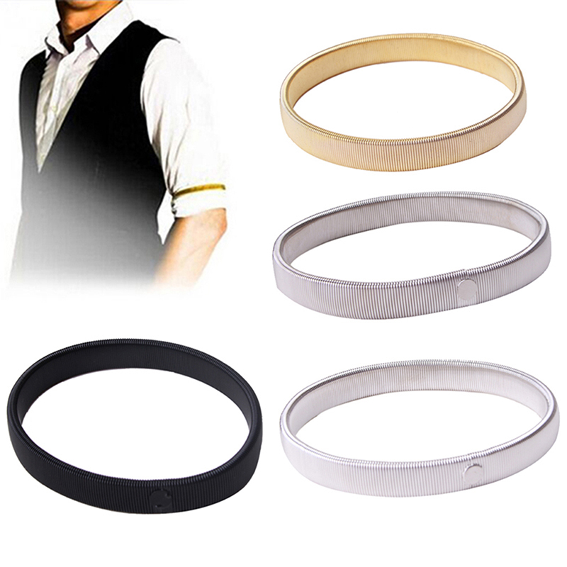 2個入り伸縮性シャツスリーブホルダー、男性女性用メタルアーム - Men'S Accessories Holder のレビューと価格