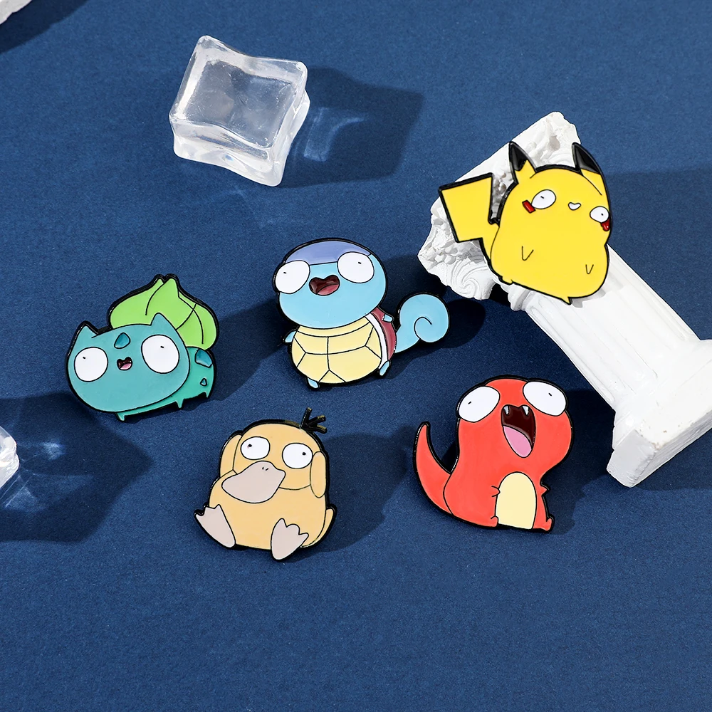 5 個漫画エルフブローチパーソナライズされたピカチュウゼニガ - Lapel Pin Enamel のレビューと価格
