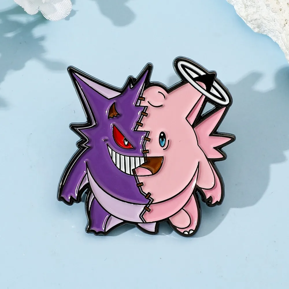 1 Pc 漫画ジグリーパフブローチハンサムゲンガーエナメルピ - Lapel Pin Enamel のレビューと価格