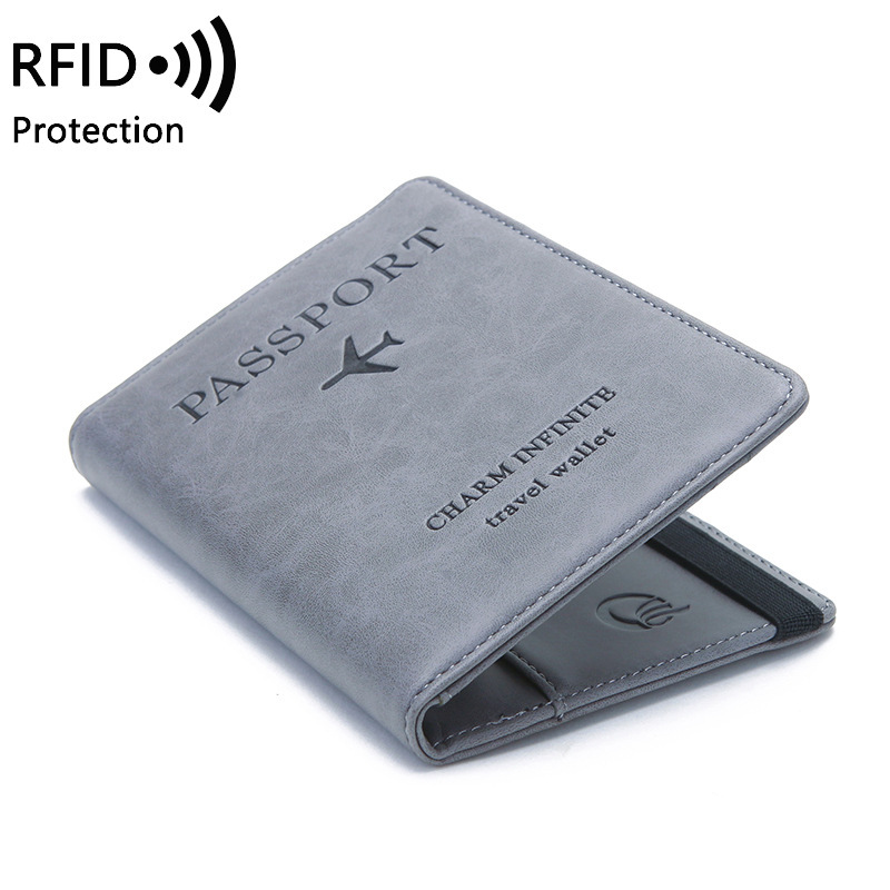 ユニセックス PU レザー パスポート ホルダー - RFI - Men'S Accessories Holder のレビューと価格