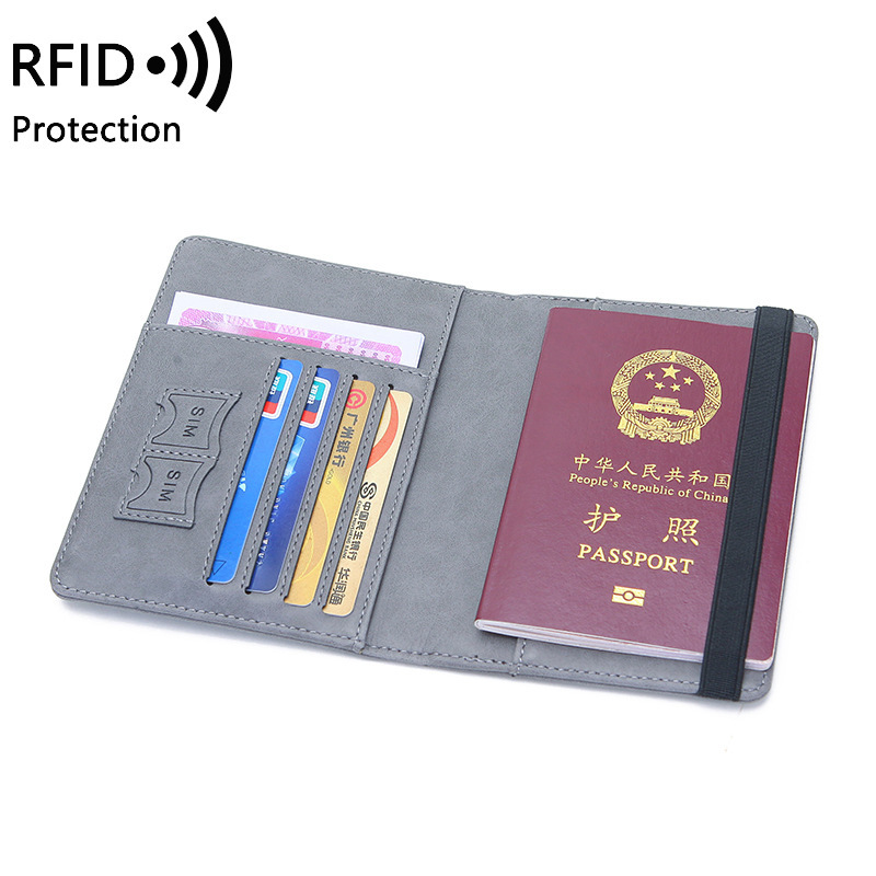 ユニセックス PU レザー パスポート ホルダー - RFI - Men'S Accessories Holder のレビューと価格