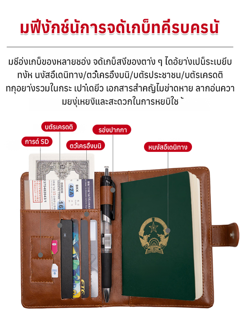 多機能トラベルウォレット パスポートホルダー 防水IDカード - Men'S Accessories Holder のレビューと価格
