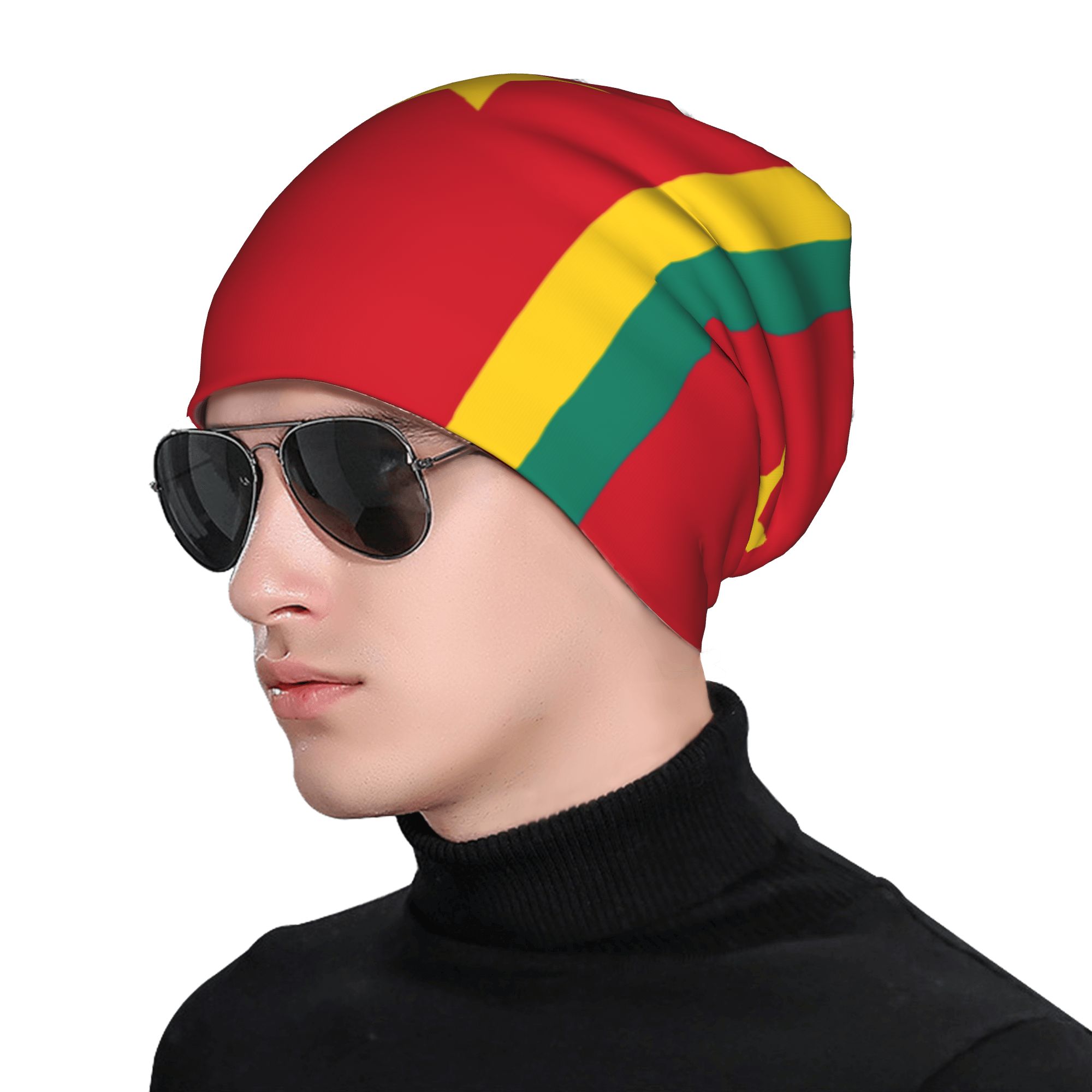カタール国旗ビーニーハット クールなキャップ 男女兼用 ジム - Men Accessories Qatar のレビューと価格