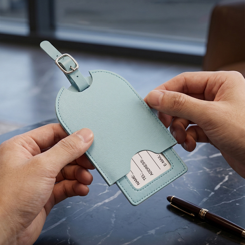 男性女性 PU レザーかわいい荷物タグスーツケースアドレスラ - Men'S Accessories Holder のレビューと価格