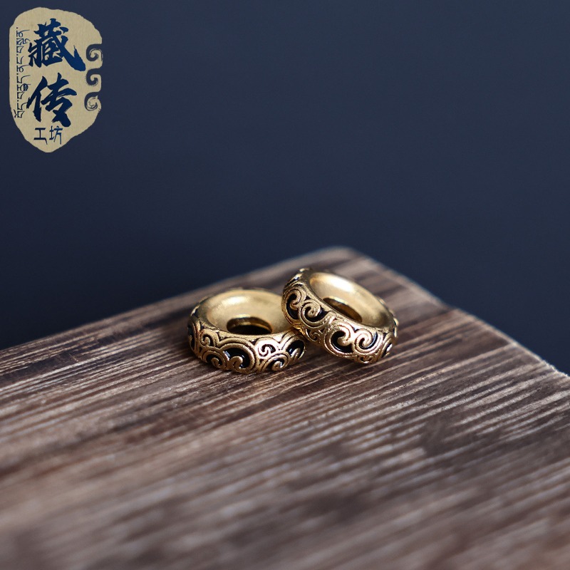 18K製のタングリングビーズセパレーター。ウェンワンブレスレ - Men Accessories Ring のレビューと価格
