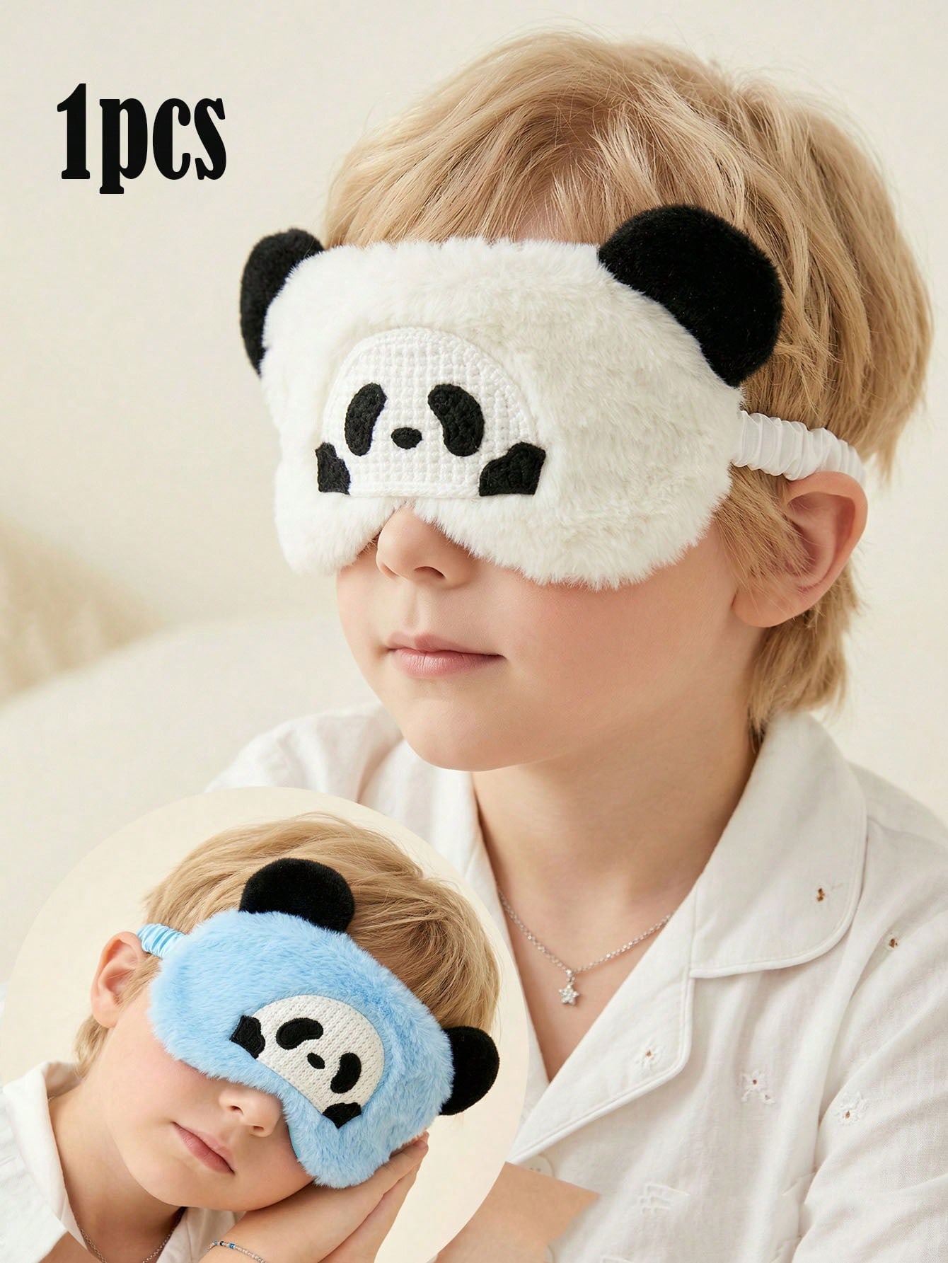 1pc 14-16Y ぬいぐるみパンダスリープアイマスクソフ - Men Accessories For Travel のレビューと価格