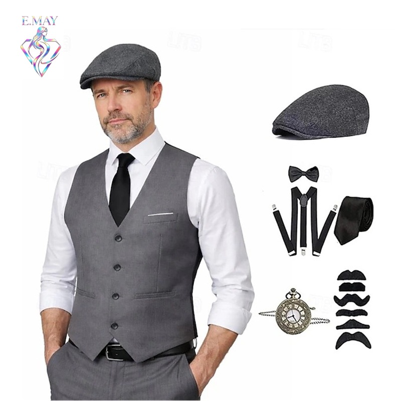 プラスサイズ メンズ 1920年代 ローリング・ギャツビー  - Medieval Men'S Accessories のレビューと価格
