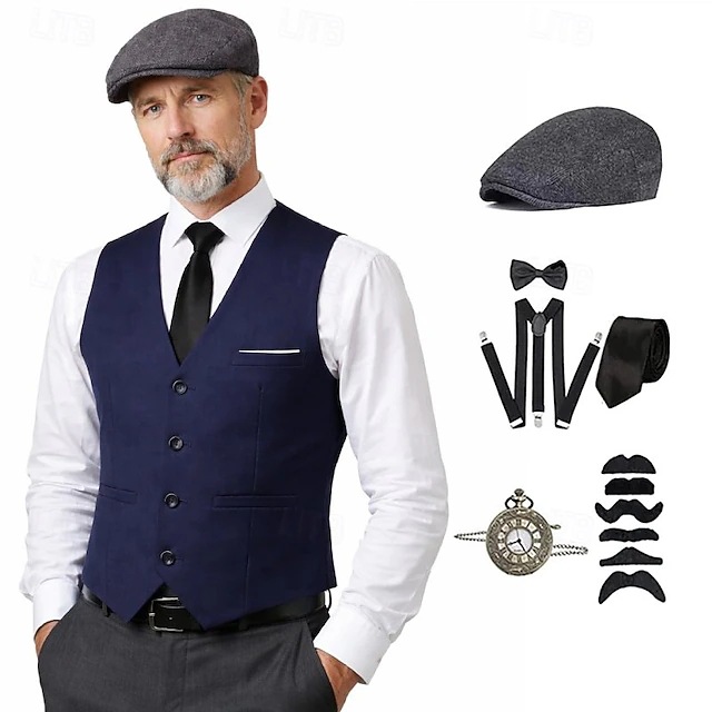 プラスサイズ メンズ 1920年代 ローリング・ギャツビー  - Medieval Men'S Accessories のレビューと価格