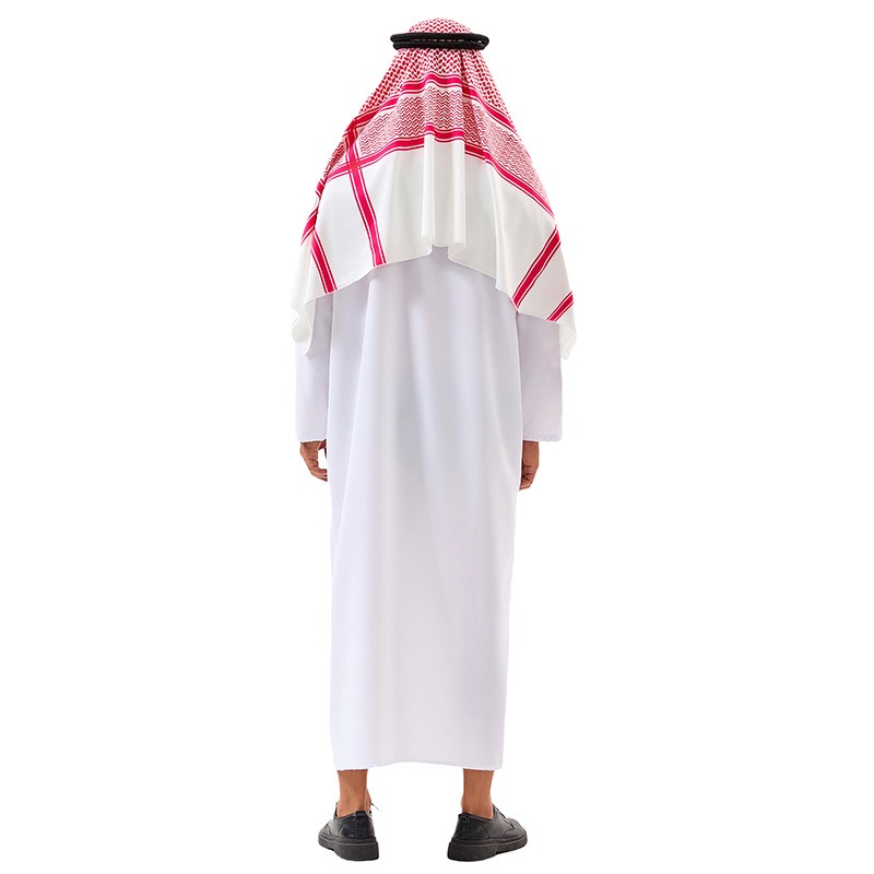 アラブ衣装 中東服 ドバイ タイクーン コスプレ 白ロングロ - Men'S Accessories Dubai のレビューと価格