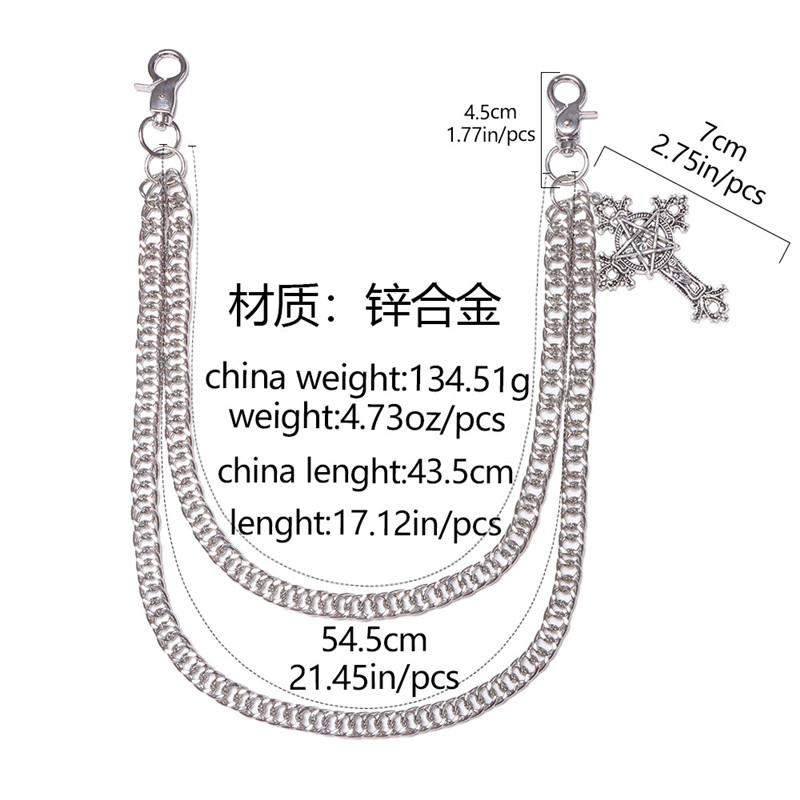 ファッションパンクメタルパンツチェーンヒップホップウエストチ - Men'S Accessories Chain のレビューと価格