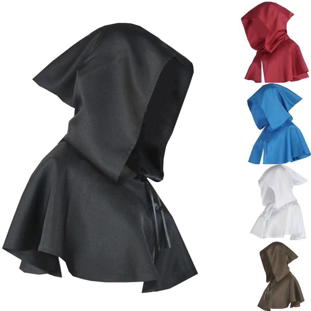 ハロウィンコスプレ デスマント ショートフード付きマント 魔 - Medieval Men'S Accessories のレビューと価格