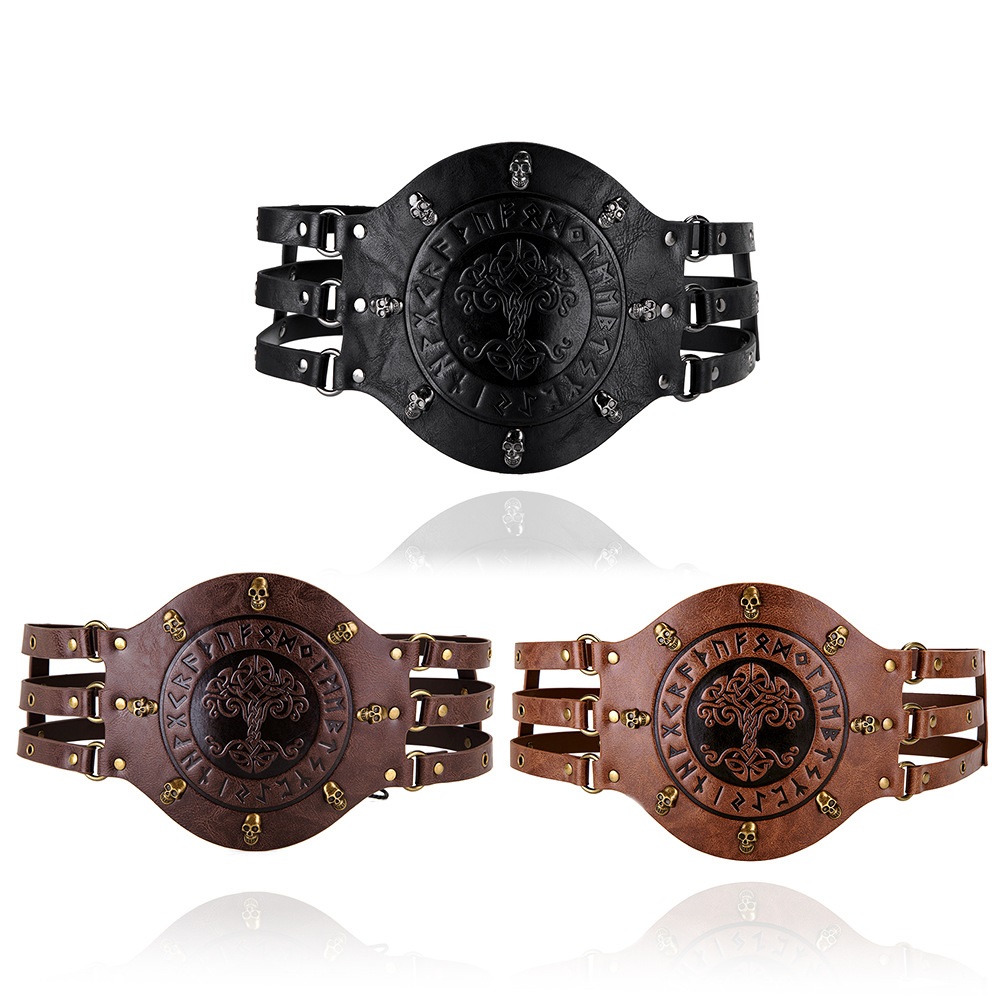 中世風幅広コルセットベルト、バイキング海賊騎士コスチューム、 - Medieval Men'S Accessories のレビューと価格