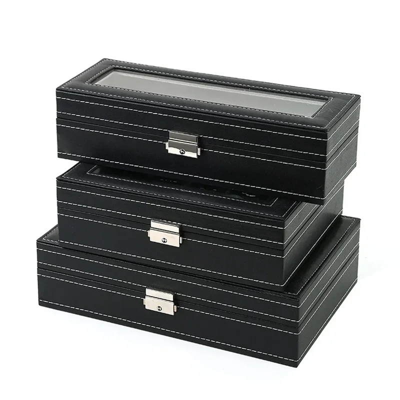 2/3/4/5/6/8/10/12個収納可能なPUレザー製腕 - Men Accessories Organiser のレビューと価格