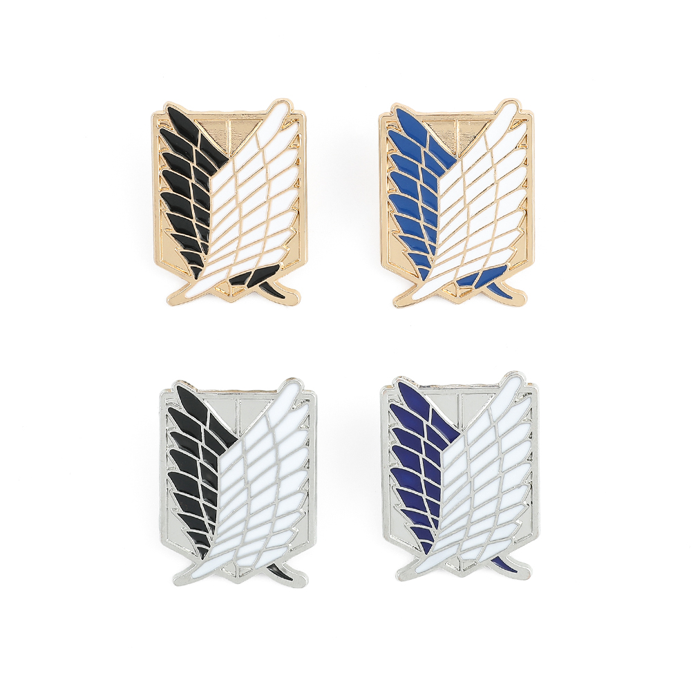 アニメ進撃の巨人エナメルブローチエレン・イェーガーミカサ・ア - Lapel Pin Enamel のレビューと価格