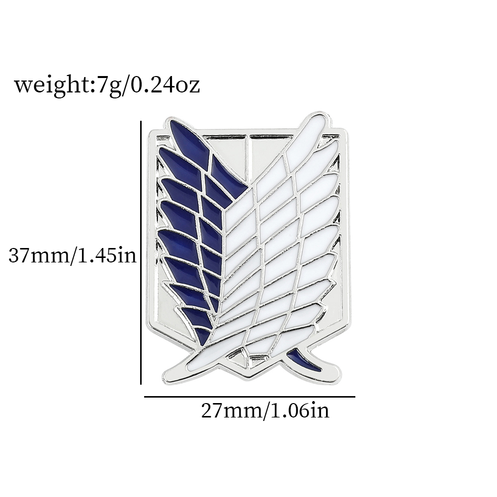 アニメ進撃の巨人エナメルブローチエレン・イェーガーミカサ・ア - Lapel Pin Enamel のレビューと価格