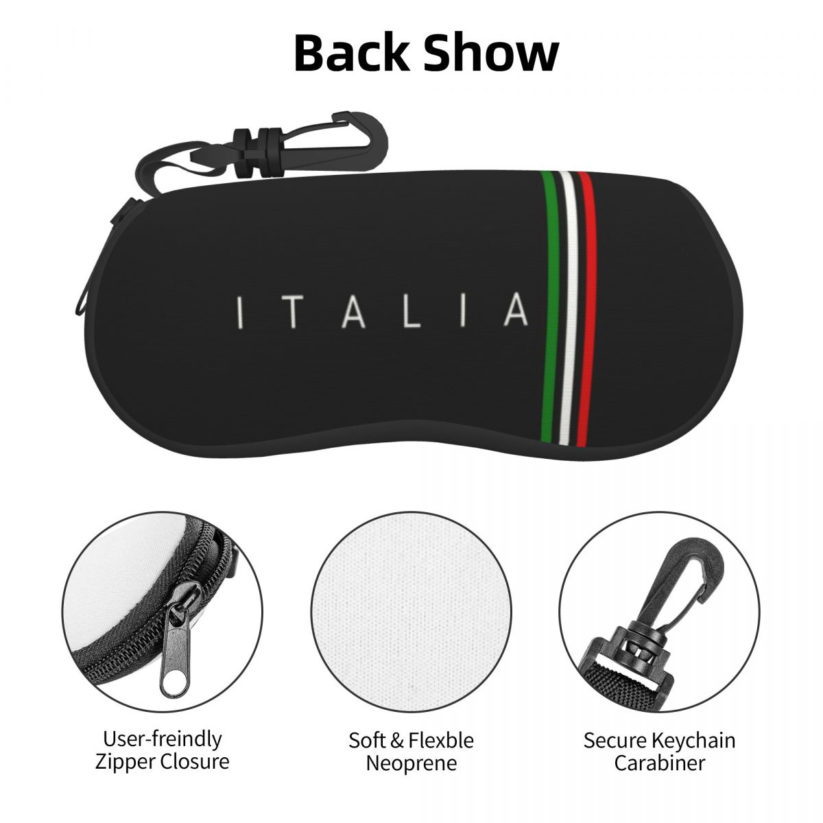 男性と女性のためのイタリア国旗眼鏡ケース、ソフトサングラスケ - Men Accessories Qatar のレビューと価格