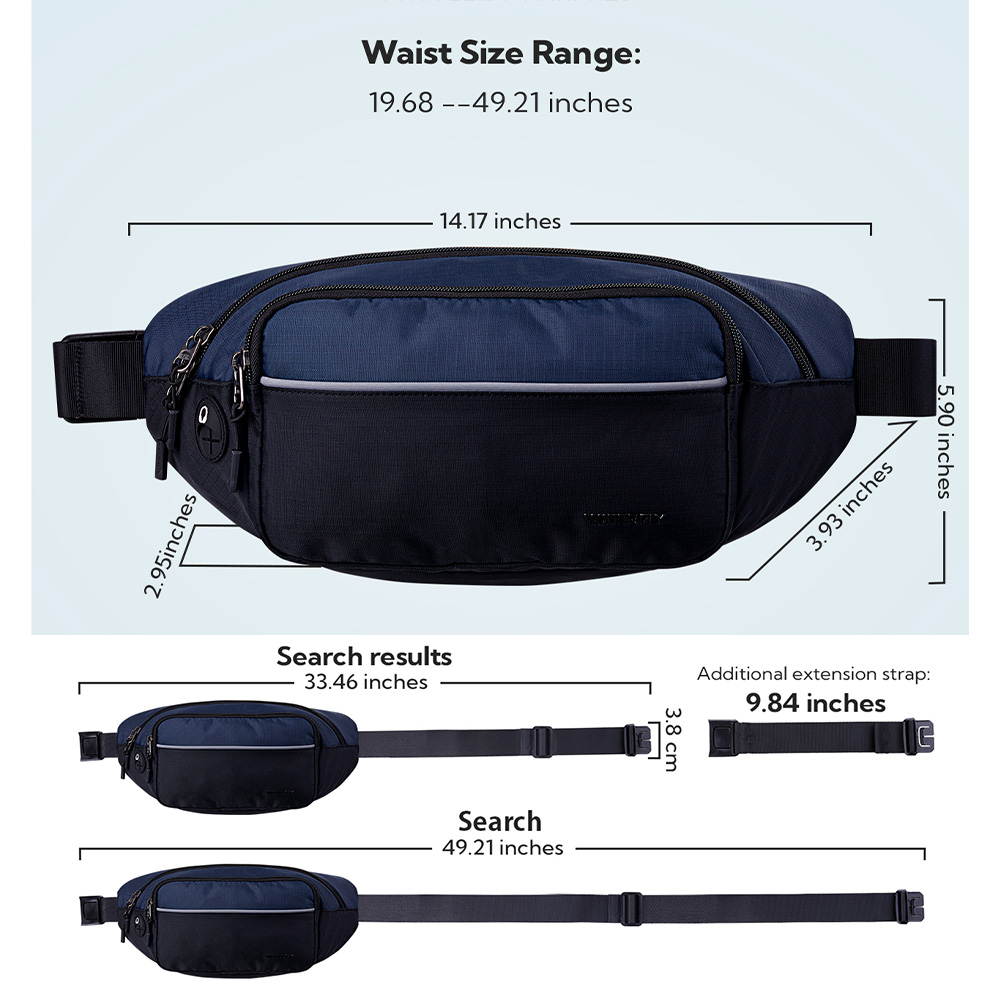 ウォーターフライ-男性と女性のための大きなファニーパック、ク - Men Accessories For Travel のレビューと価格