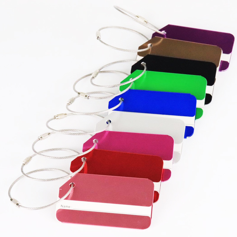 1個入りアルミ製メタルラゲージタグ、スーツケース・バックパッ - Men'S Accessories Holder のレビューと価格