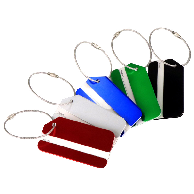 1個入りアルミ製メタルラゲージタグ、スーツケース・バックパッ - Men'S Accessories Holder のレビューと価格