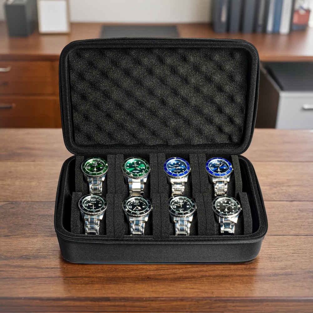 8スロットウォッチボックスオーガナイザー/メンズウォッチディ - Men Accessories Organiser のレビューと価格