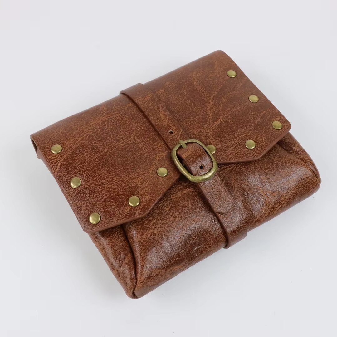 中世バイキングレザーポーチバッグスチームパンクヴィンテージ財 - Medieval Men'S Accessories のレビューと価格