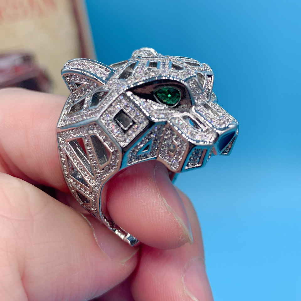 Zlxgirl-ゴールドのヒョウ柄の動物の形をしたジュエリー - Men'S Accessories Dubai のレビューと価格