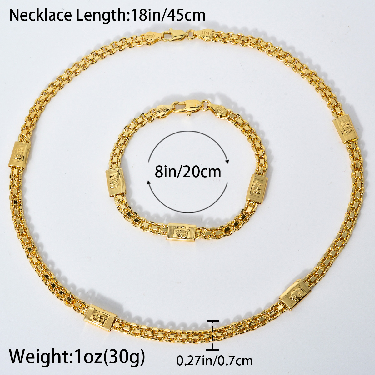 ZEADear ジュエリーセットドバイ 18 K ゴールドメ - Men'S Accessories Dubai のレビューと価格