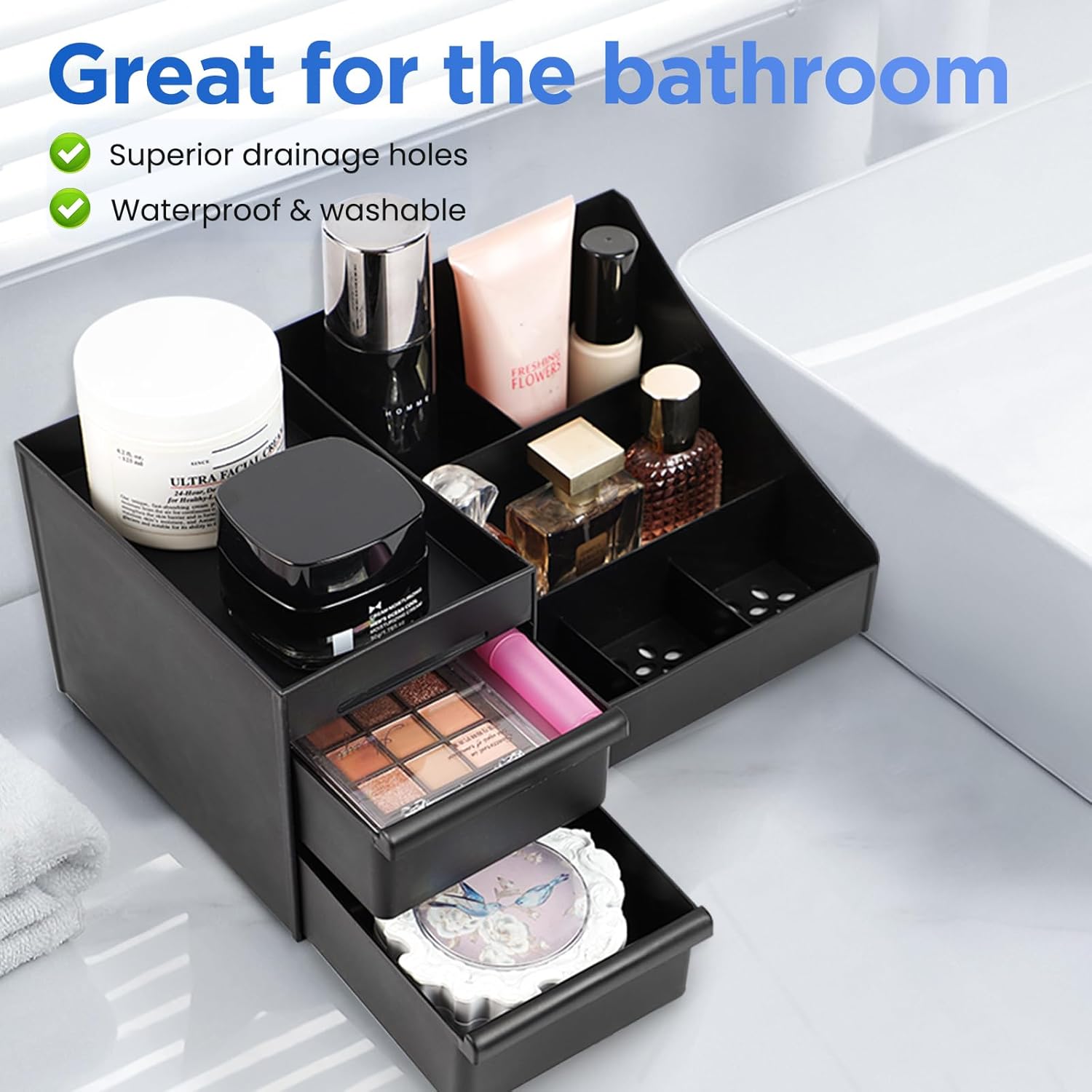 男性用化粧品収納ボックス メンズ香水 コロン カウンタートッ - Men Accessories Organiser のレビューと価格