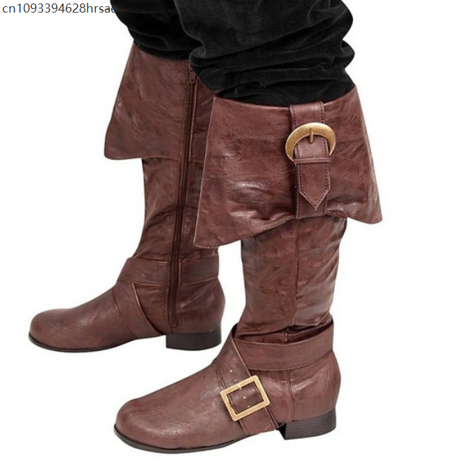 中世大人の海賊ルネッサンスプルオンブーツミッドカーフゴシック - Medieval Men'S Accessories のレビューと価格