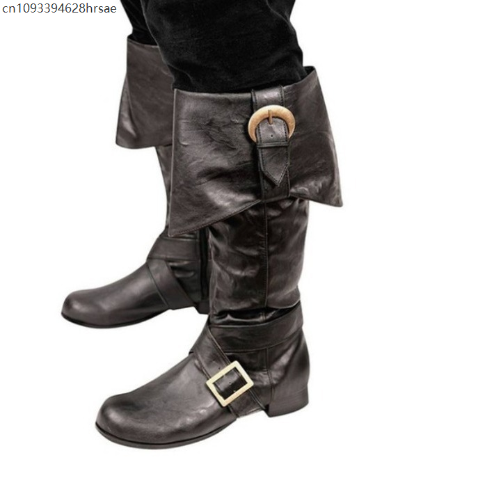 中世大人の海賊ルネッサンスプルオンブーツミッドカーフゴシック - Medieval Men'S Accessories のレビューと価格