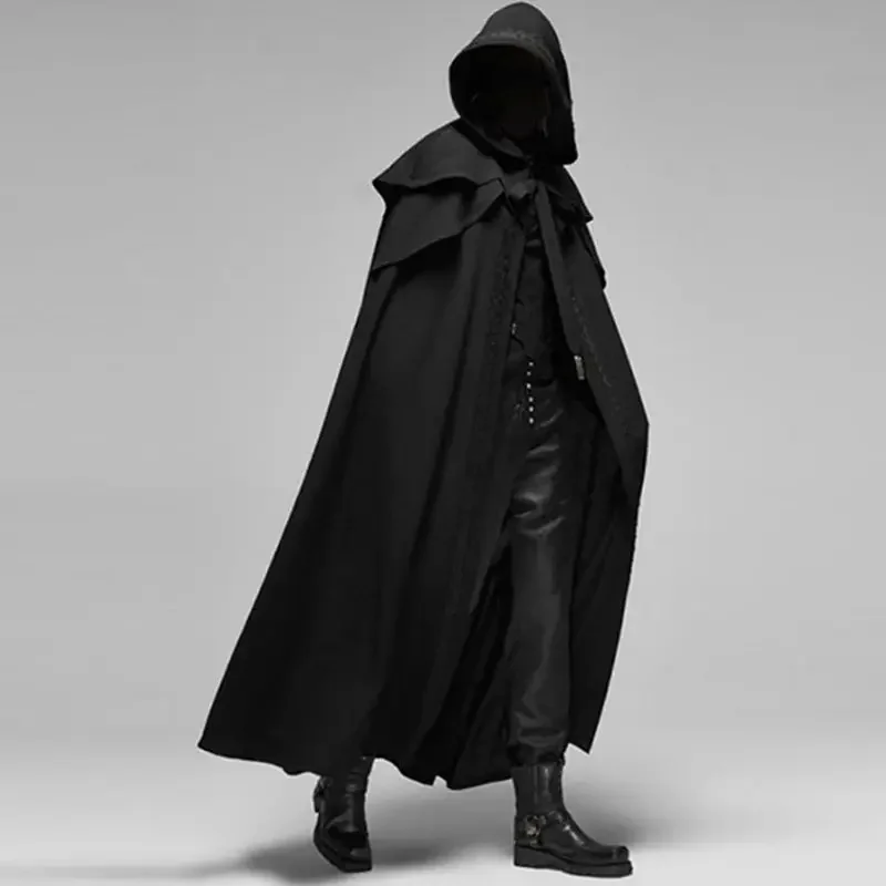 男性モンクコスプレ衣装 中世ヴィンテージゴシック フード付き - Medieval Men'S Accessories のレビューと価格