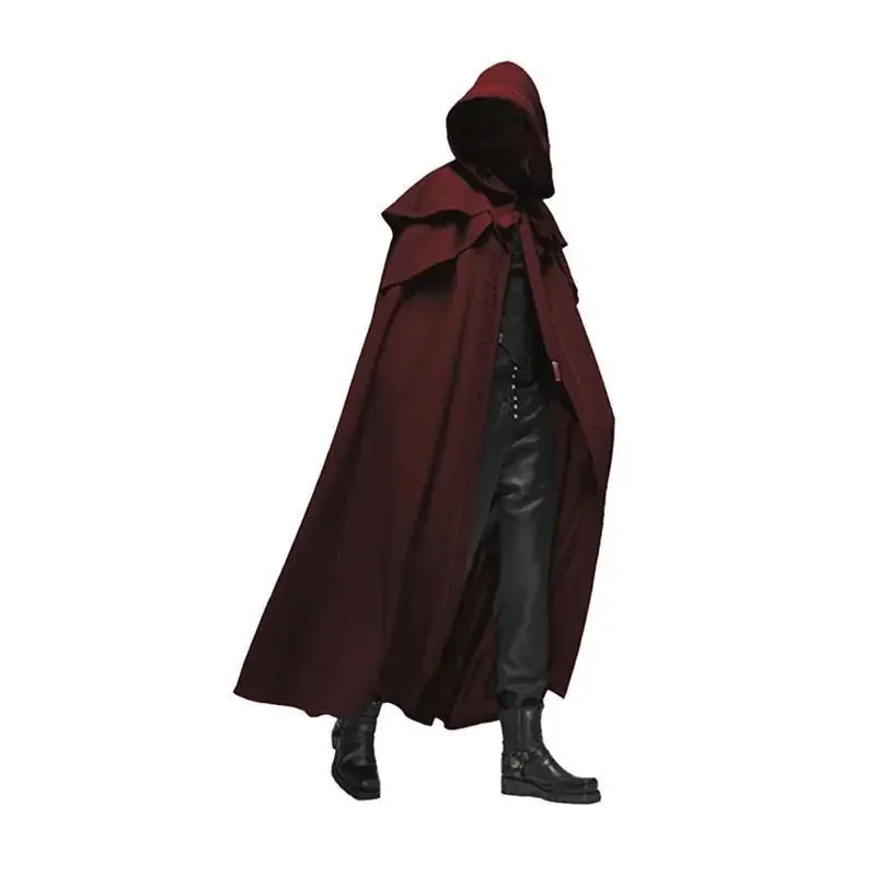 男性モンクコスプレ衣装 中世ヴィンテージゴシック フード付き - Medieval Men'S Accessories のレビューと価格